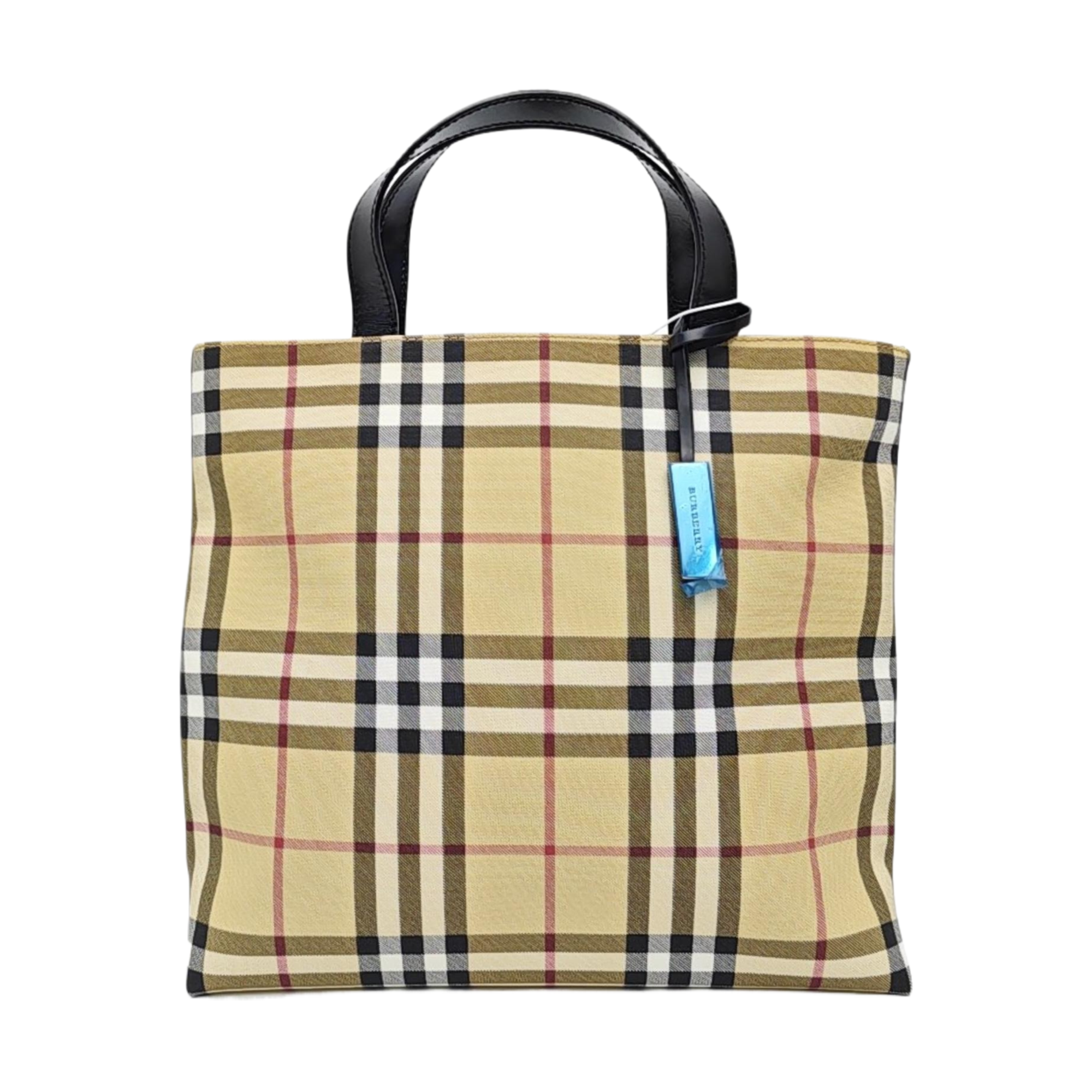 Coated Canvas Tote Bag Beige