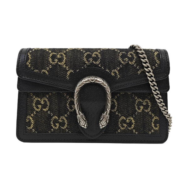 Dionysus Super Mini Monogram Denim Black