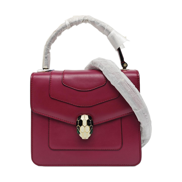 SERPENTI FOREVER Small Calfskin Red