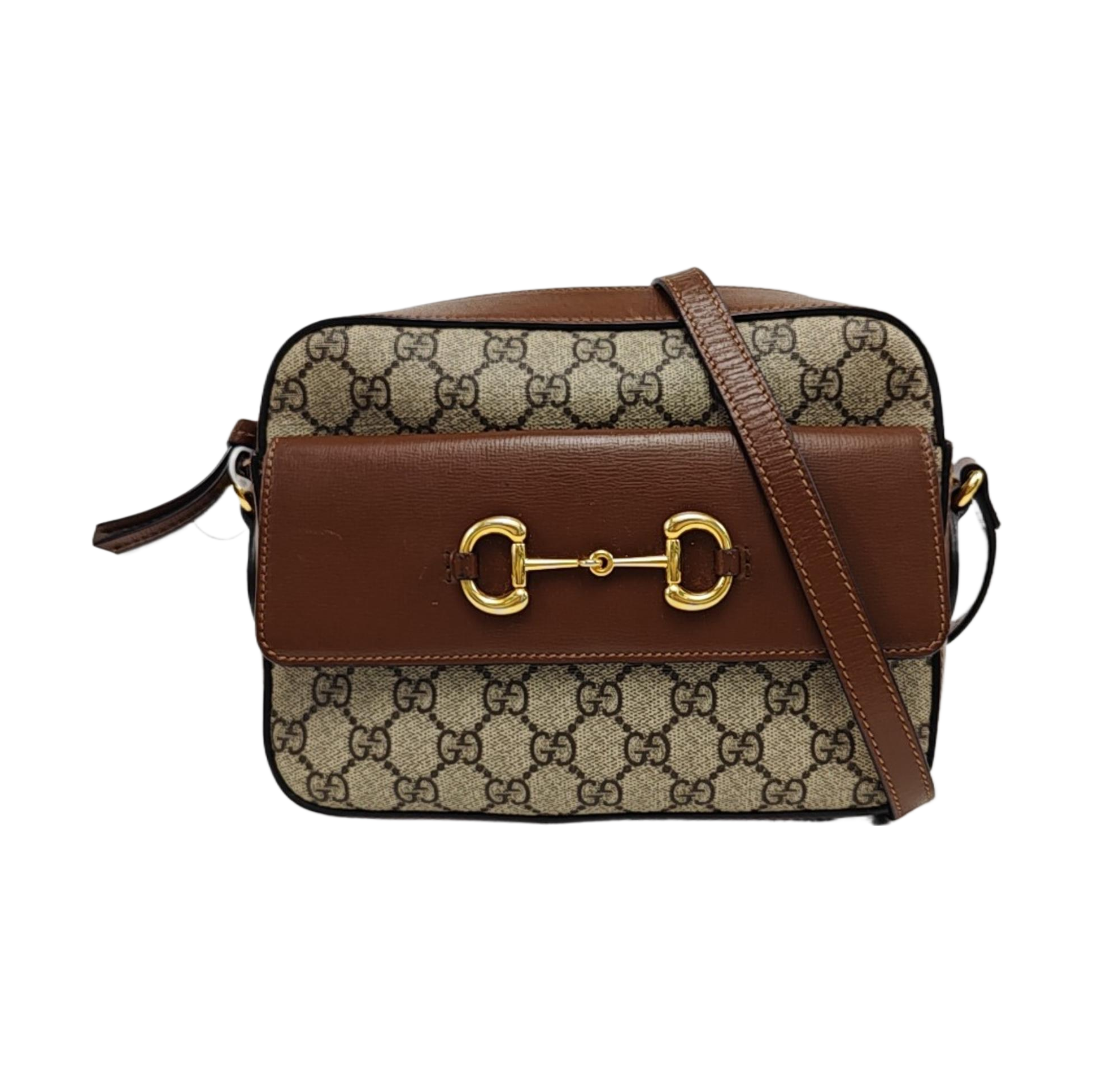 Horsebit 1955 Small Coated Canvas Beige