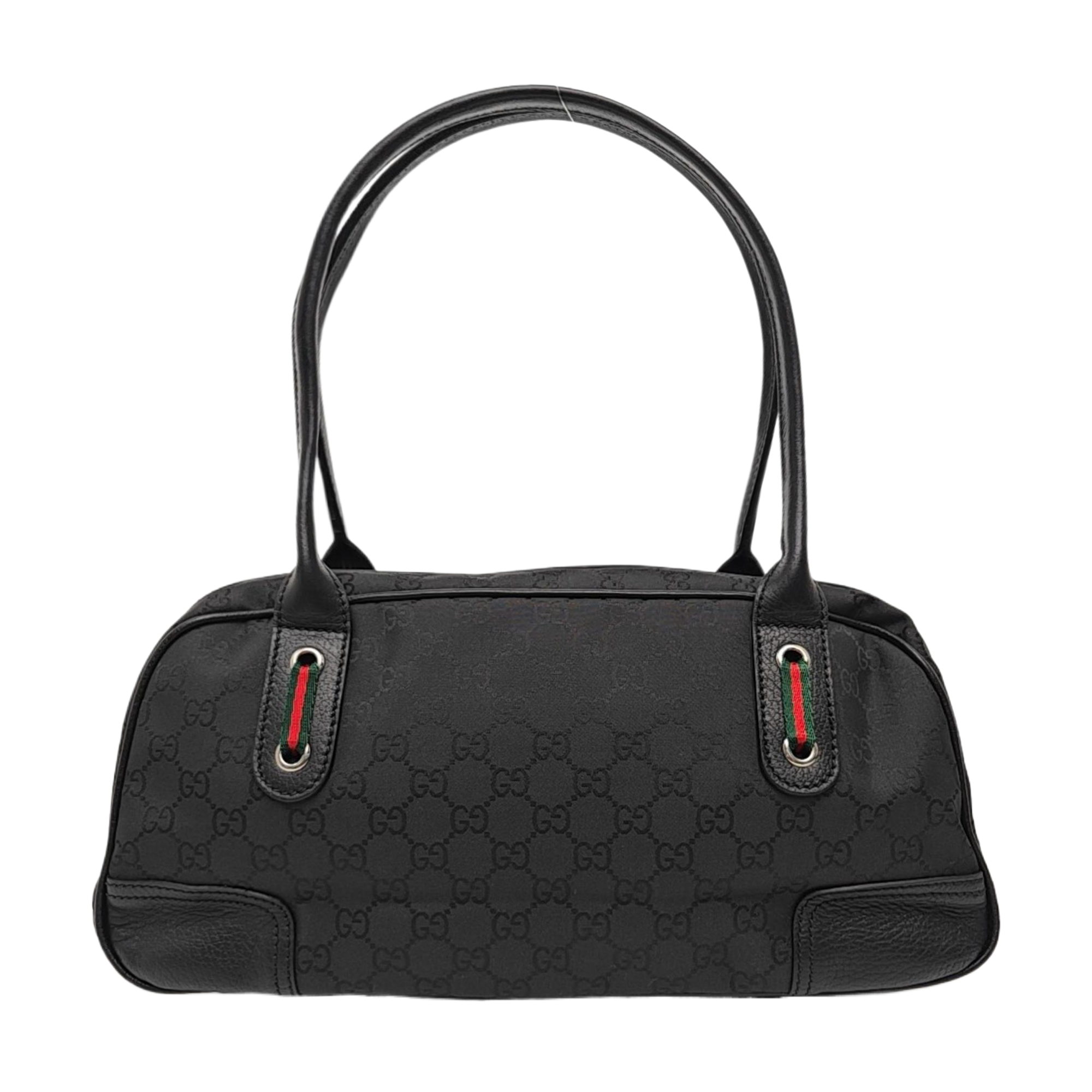 Monogram Canvas Shoulder Bag Black