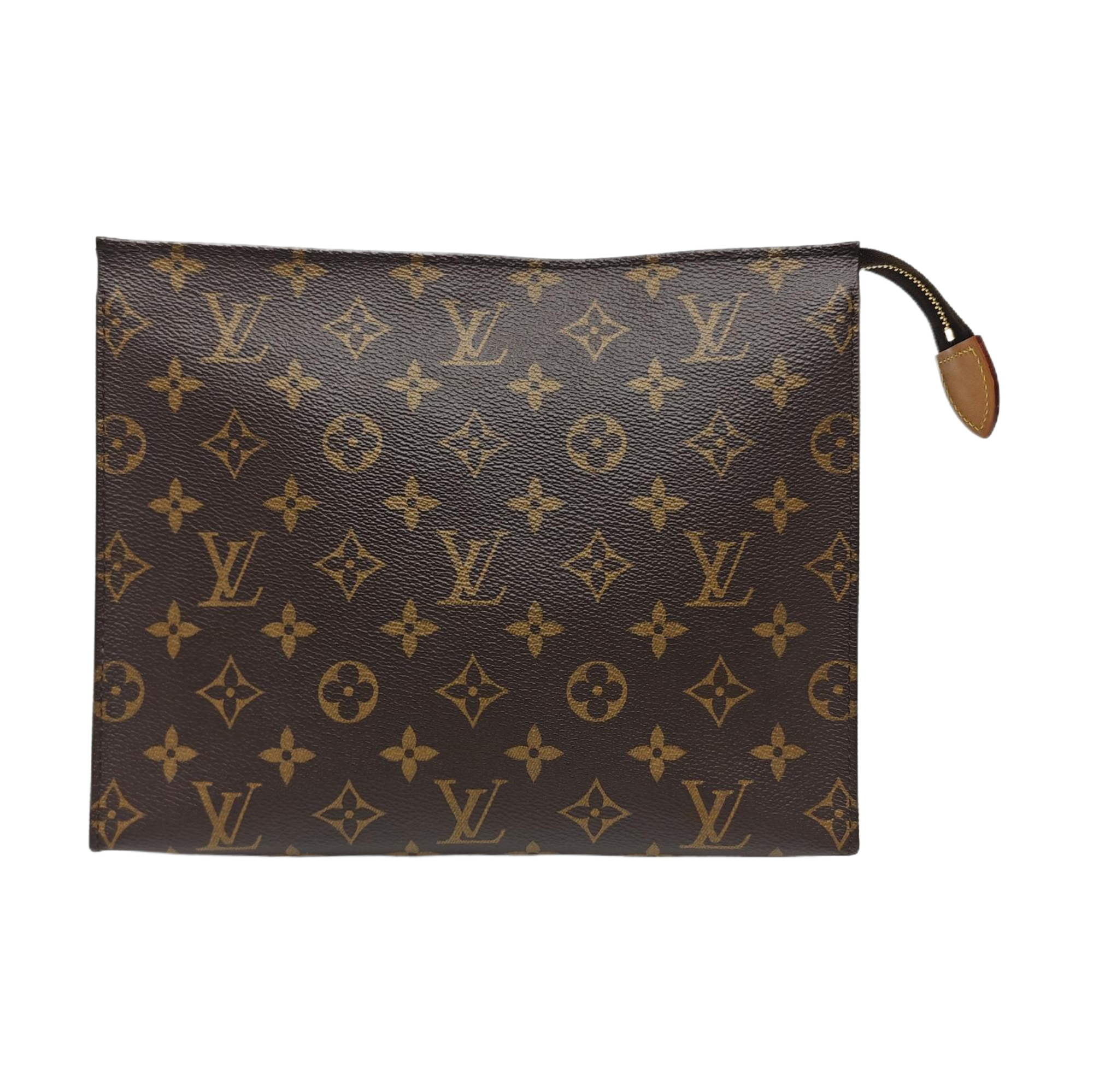 TOILET POCKET 26 Monogram Coated Canvas Brown