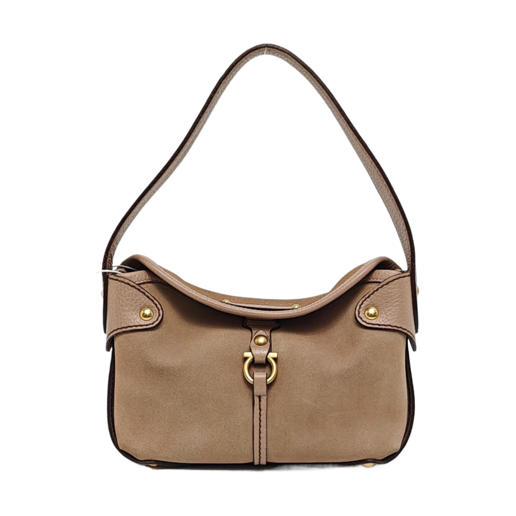 Suede Top Handle Bag Pink
