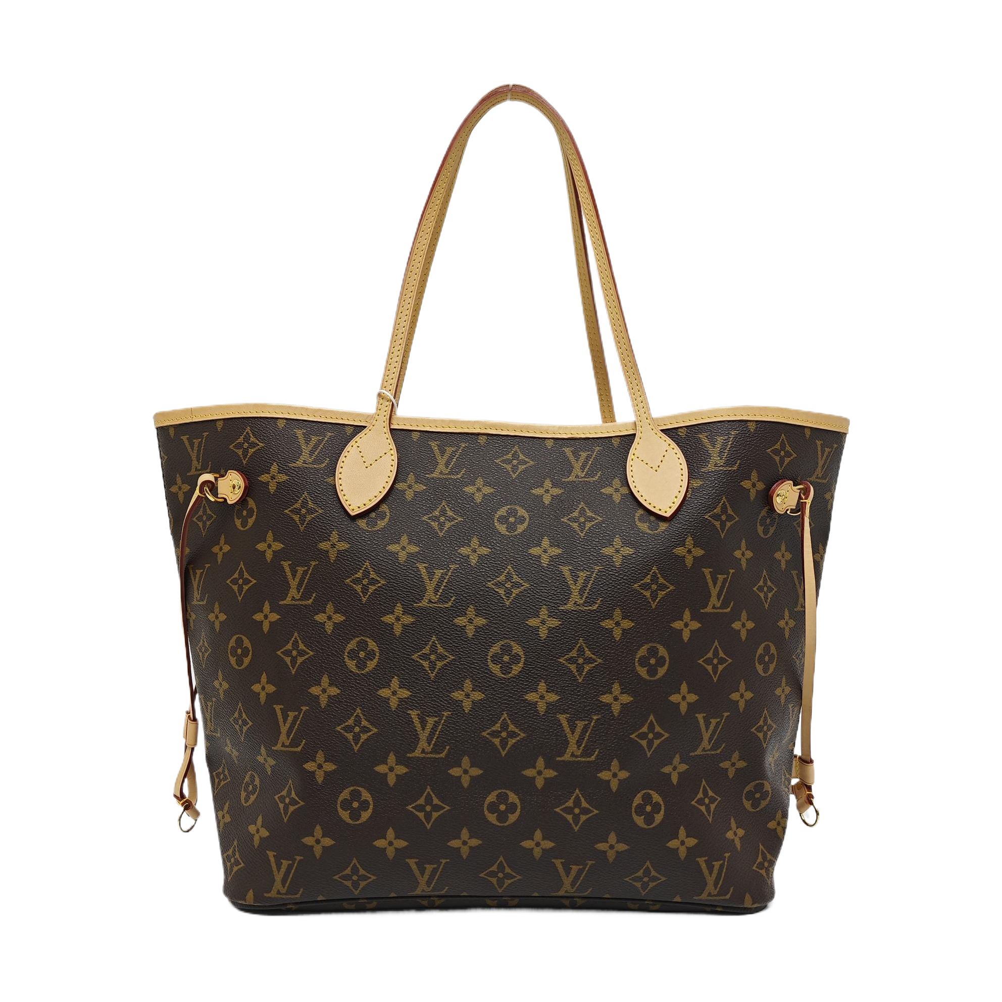 NEVERFULL MM Monogram Coated Canvas Brown