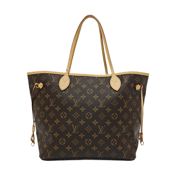 NEVERFULL MM Monogram Coated Canvas Brown