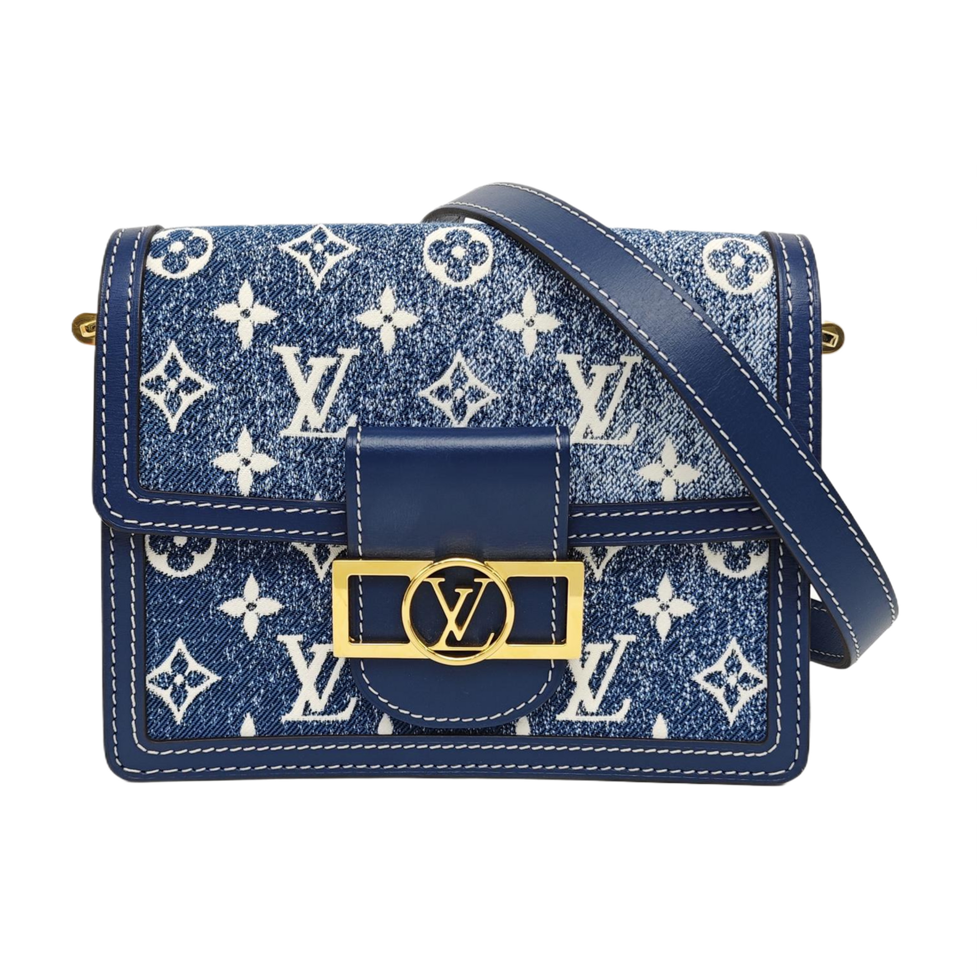 DAUPHINE Mini Monogram Denim Blue
