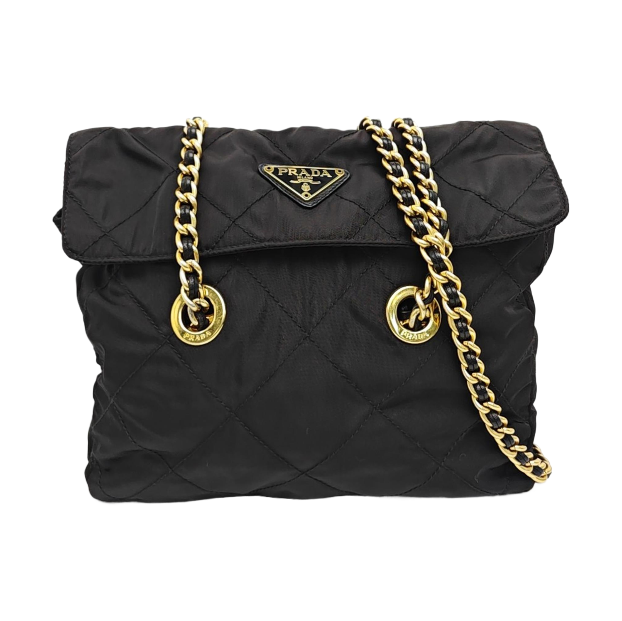 Nylon Quilted Nylon Black