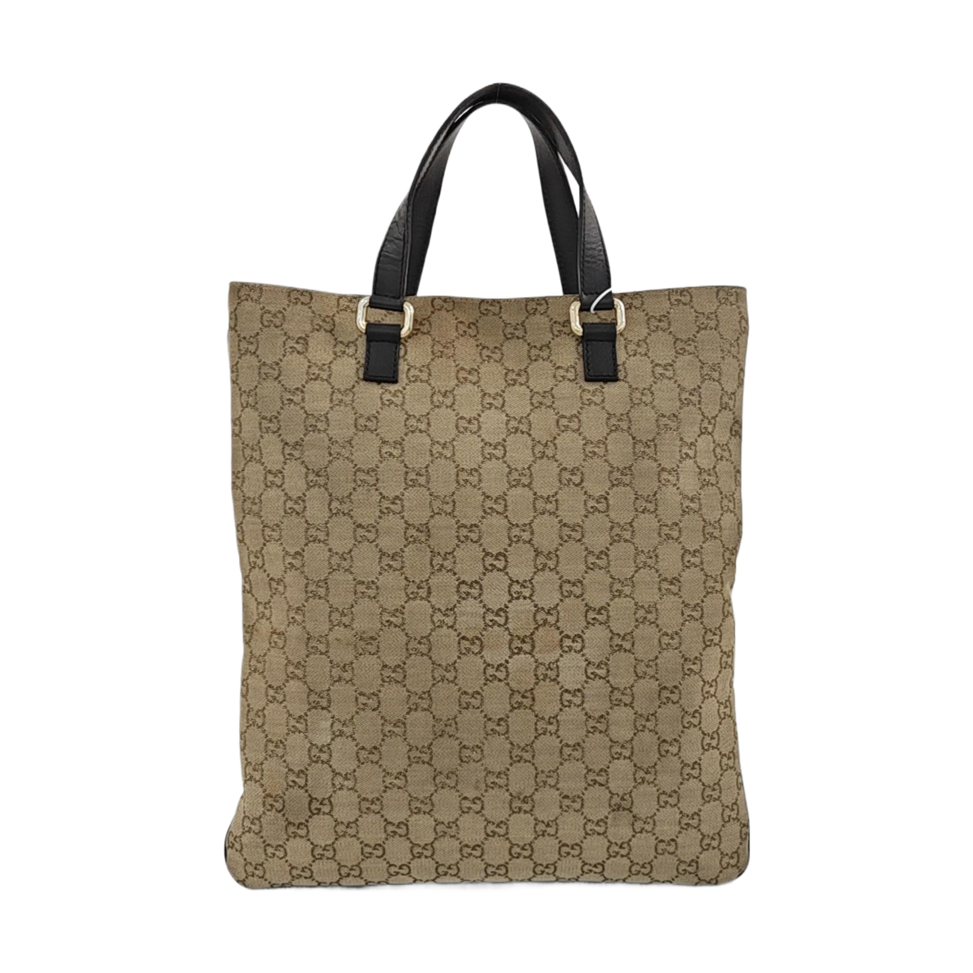 Monogram Canvas Tote Bag Beige