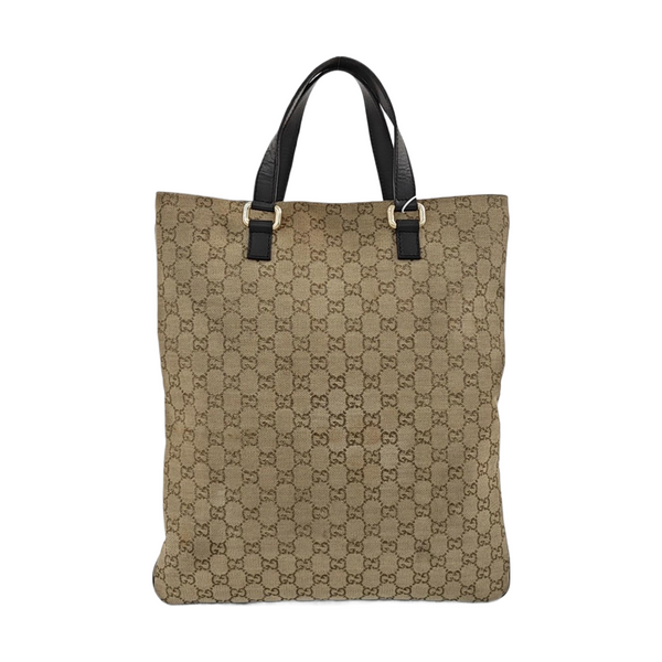 Monogram Canvas Tote Bag Beige