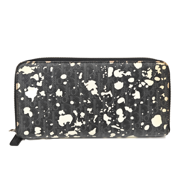 Coated Canvas Wallet Gray