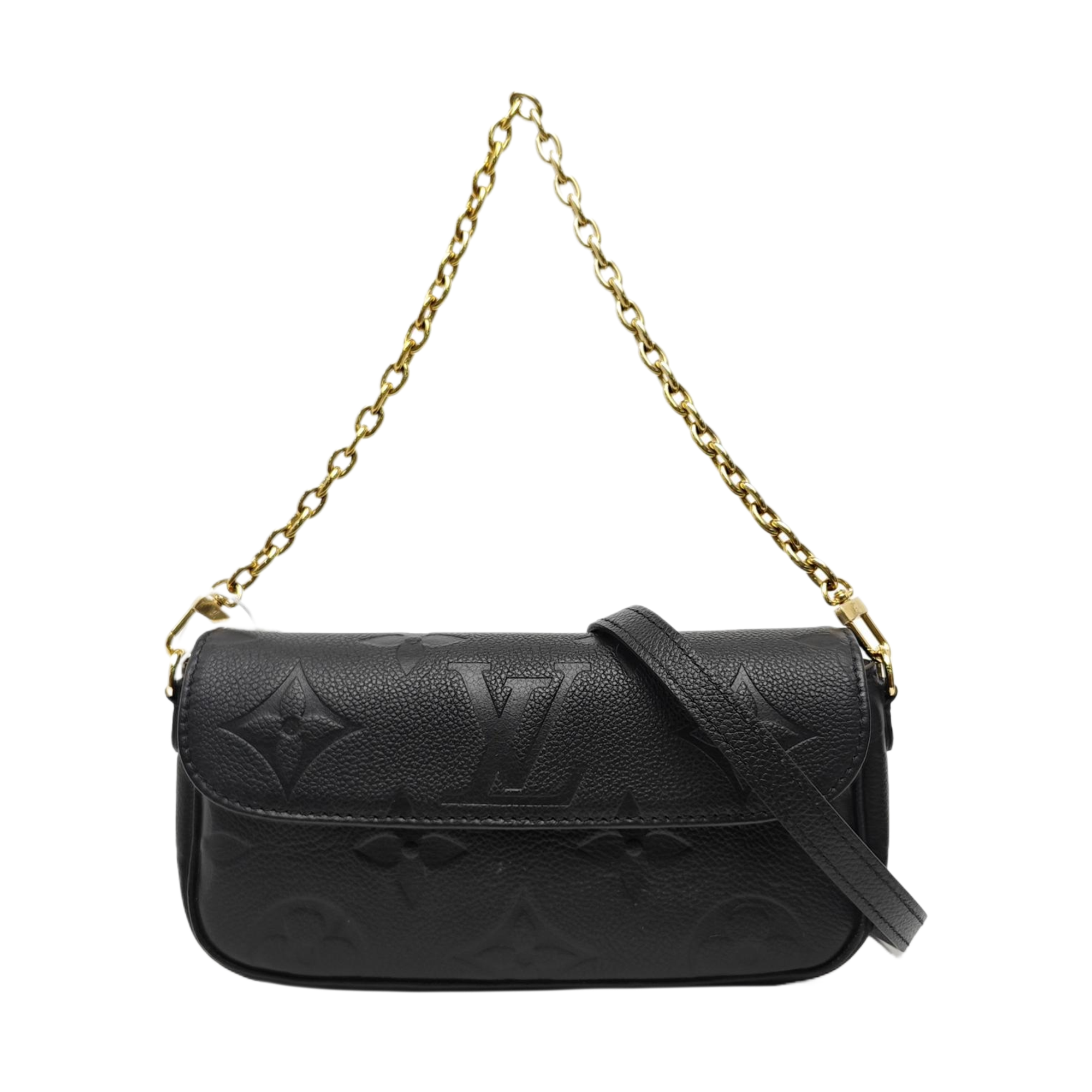 IVY Monogram Calfskin Black