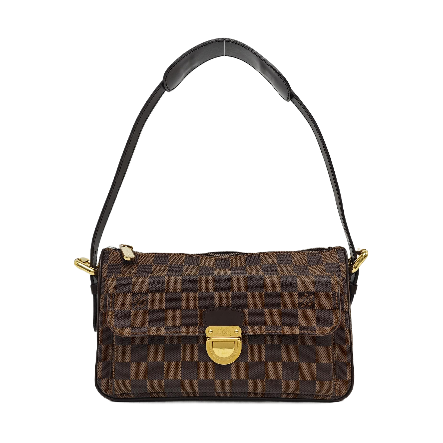 RAVELLO GM Damier Ebene Coated Canvas Brown