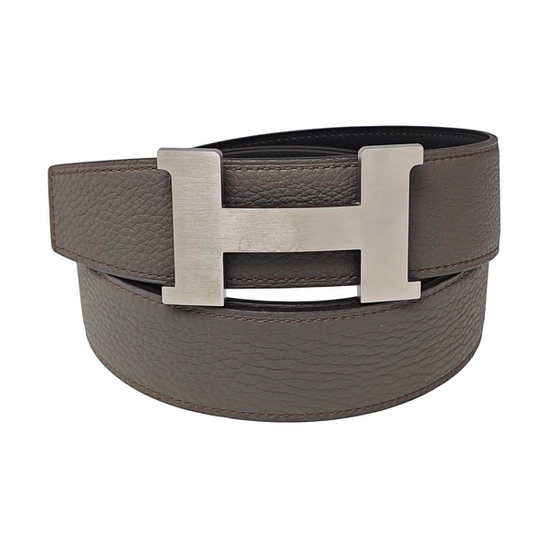Leather Belt Gray
