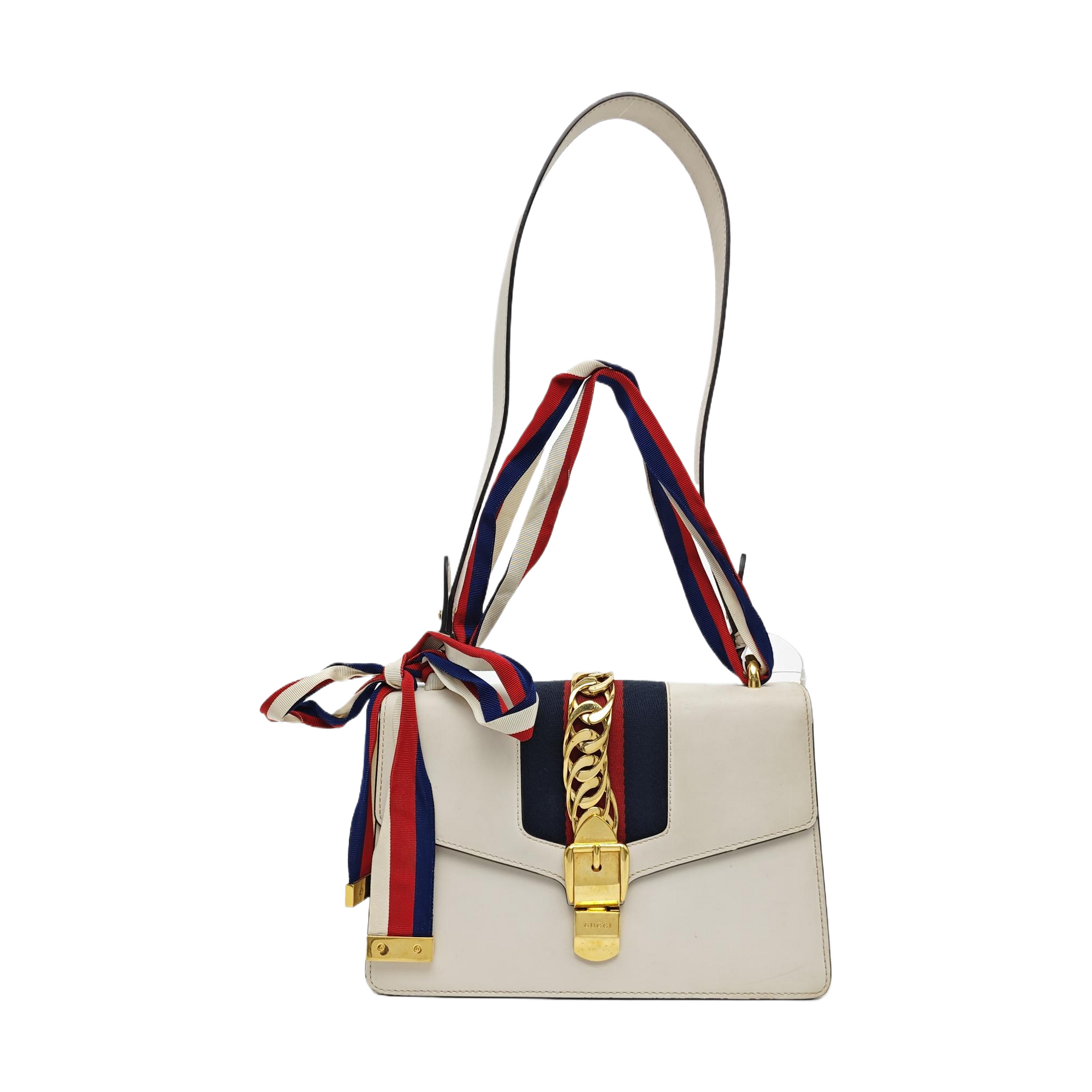 Sylvie Small Calfskin White