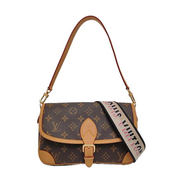 DIANE Monogram Coated Canvas Brown