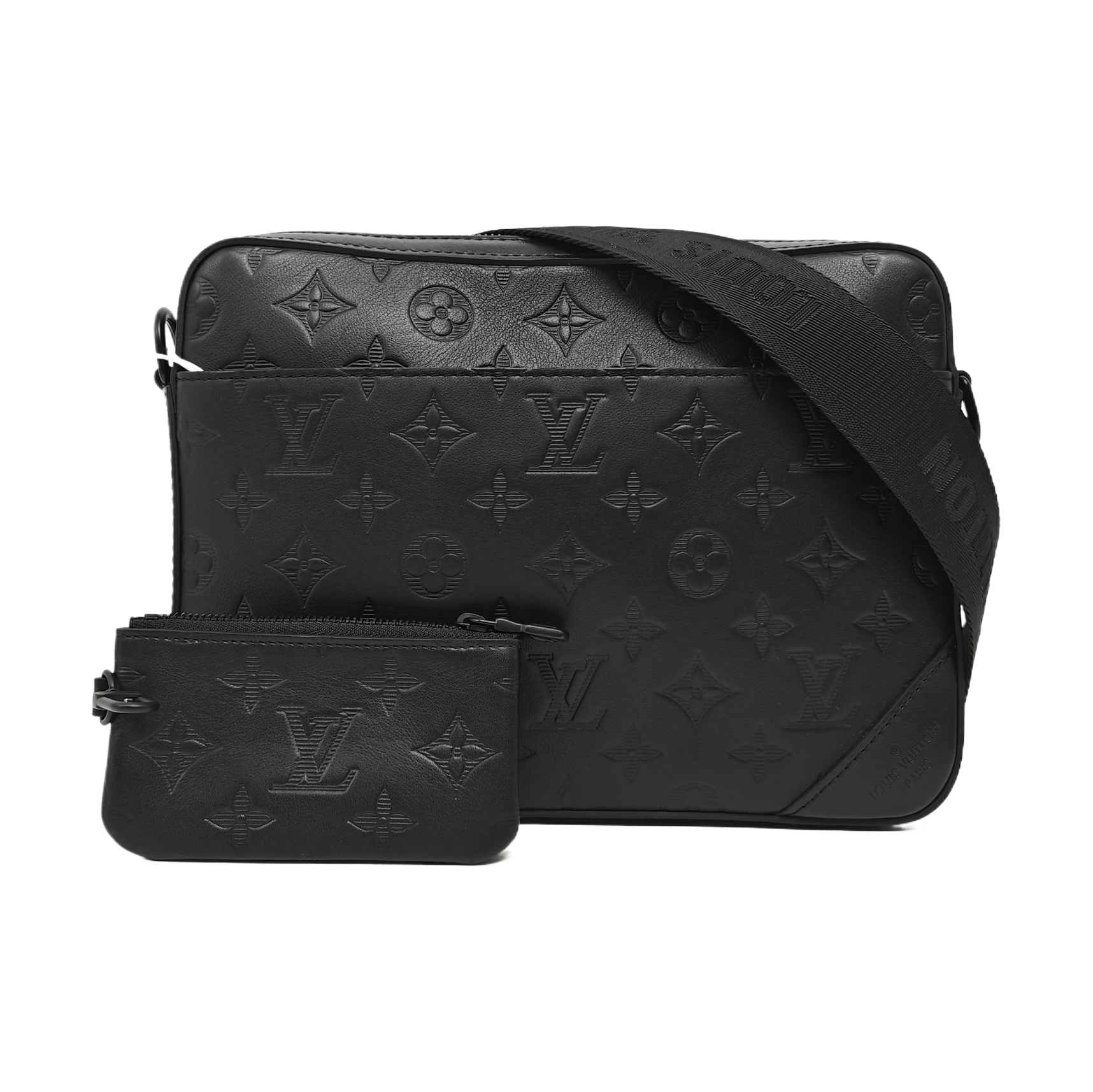 DUO Monogram Calfskin Black