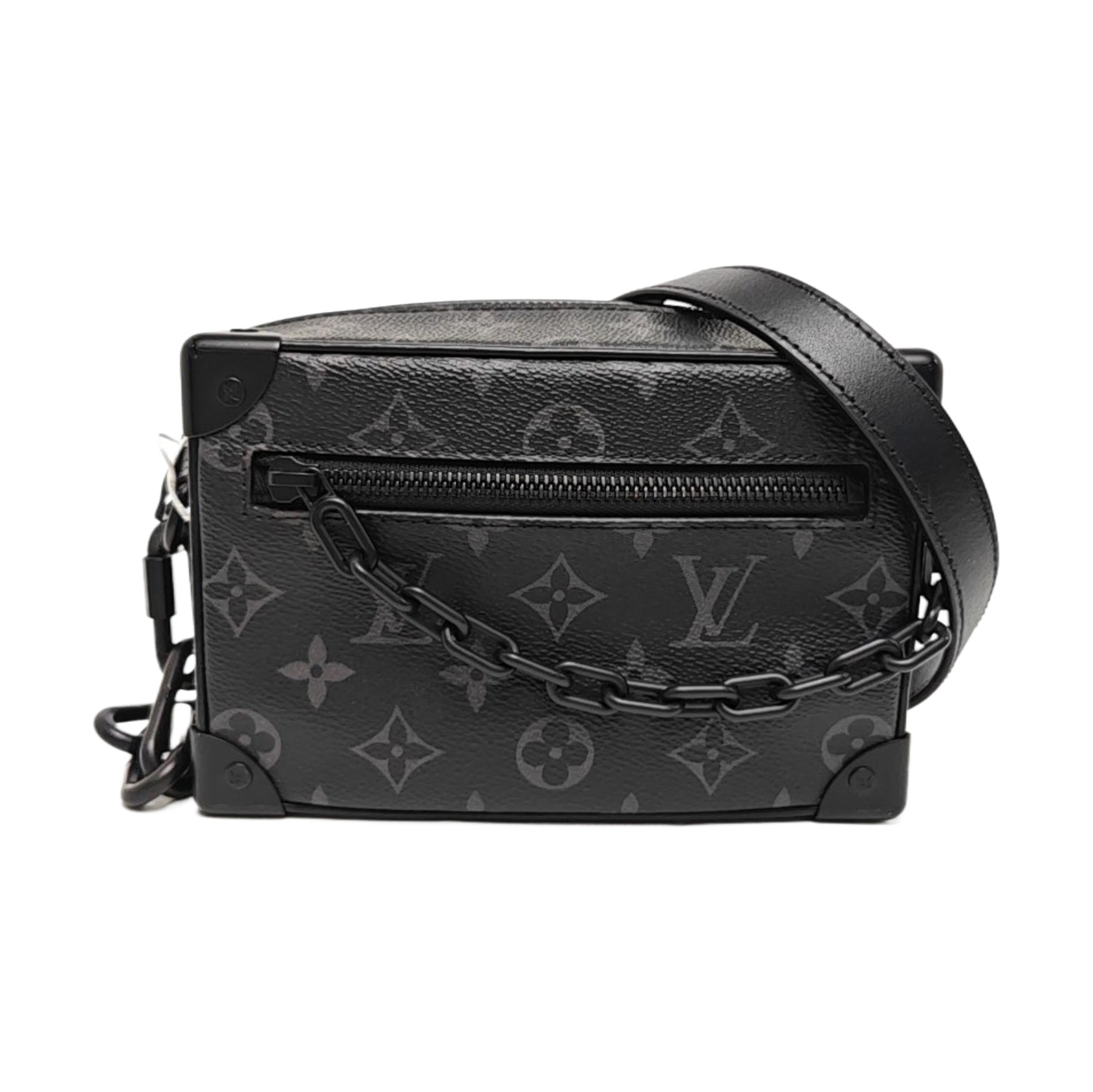SOFT TRUNK Mini Monogram Coated Canvas Black