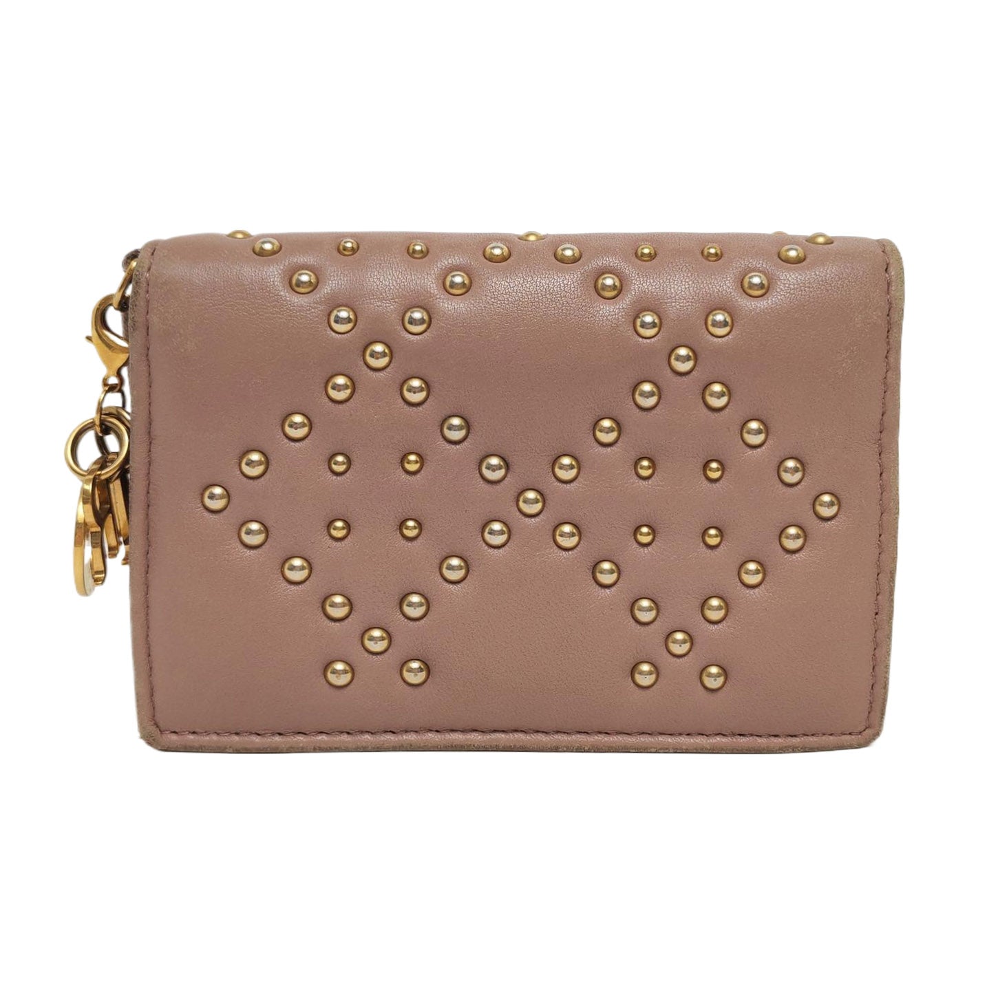 Calfskin Card Holder Pink