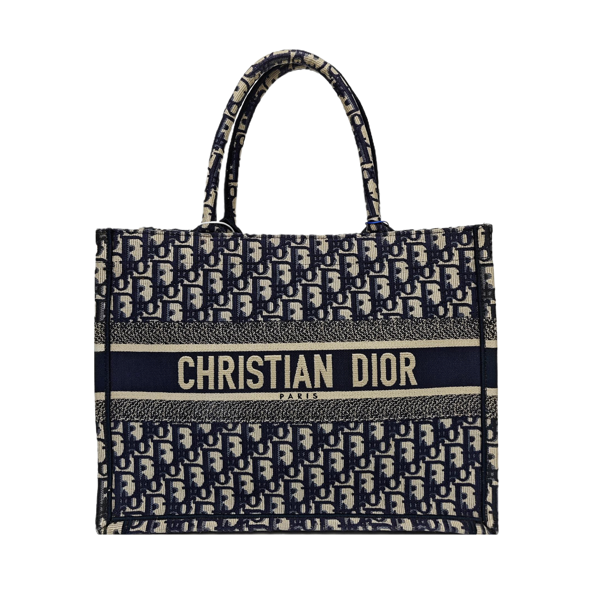Book Tote Medium Oblique Canvas Blue
