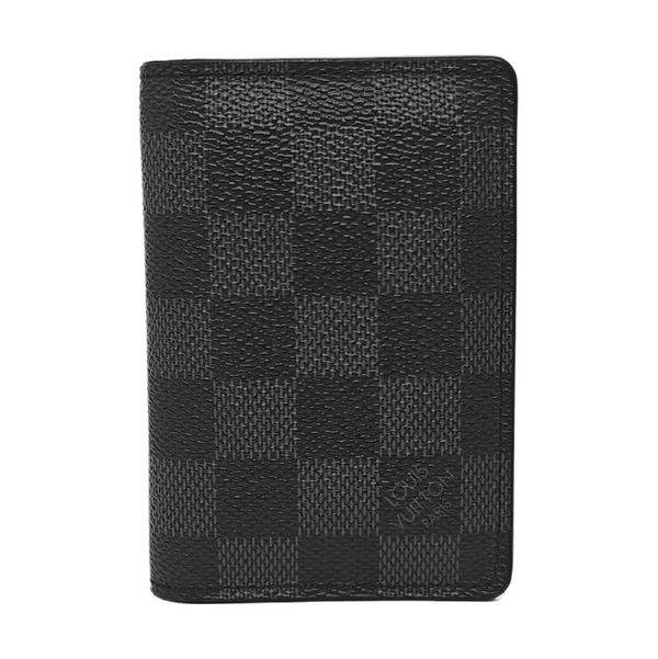 Damier Graphite Coated Canvas Card Holder Gray