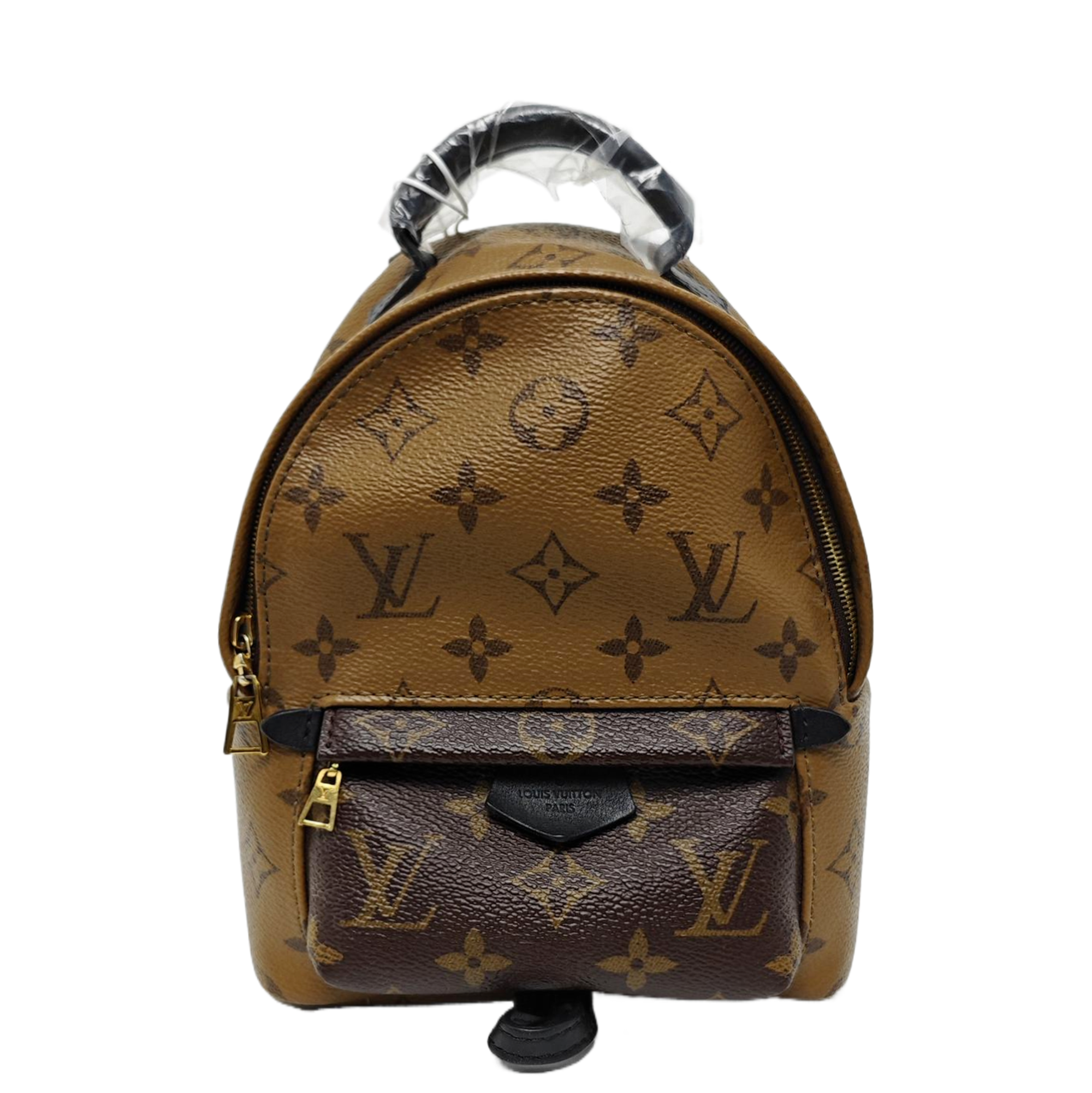PALM SPRINGS Mini Monogram Coated Canvas Brown