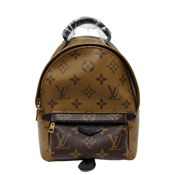 PALM SPRINGS Mini Monogram Coated Canvas Brown