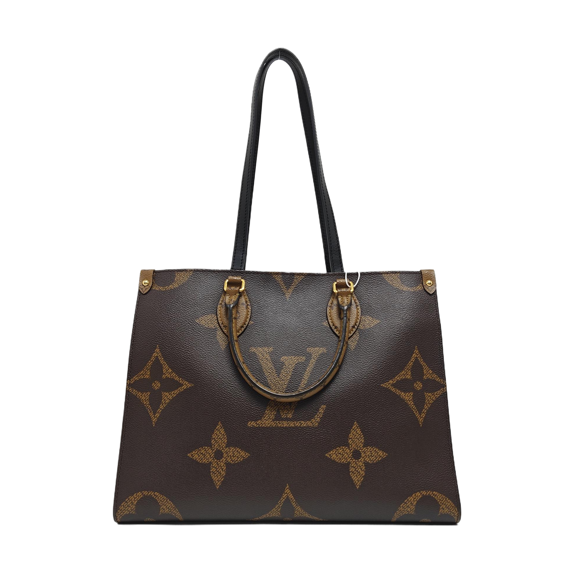 ONTHEGO MM Monogram Coated Canvas Brown