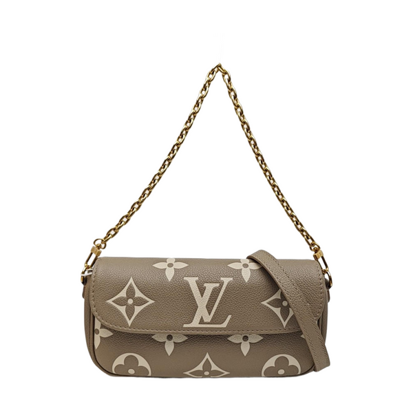 IVY Monogram Calfskin Gray
