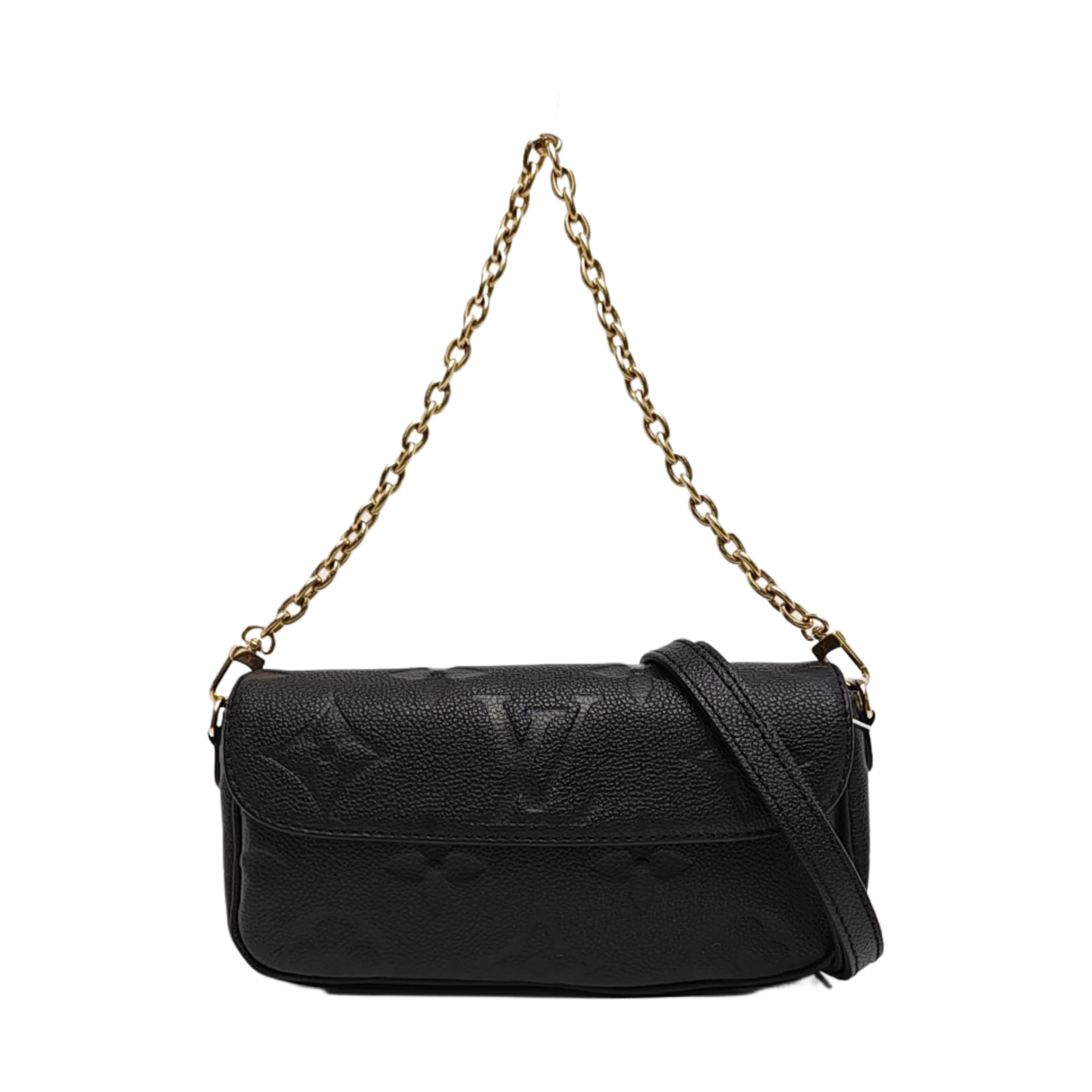 IVY Monogram Calfskin Black