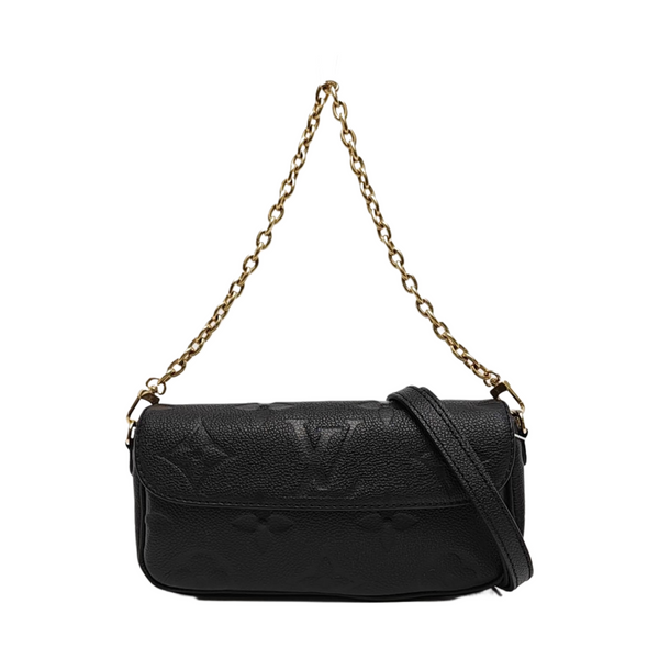 IVY Monogram Calfskin Black