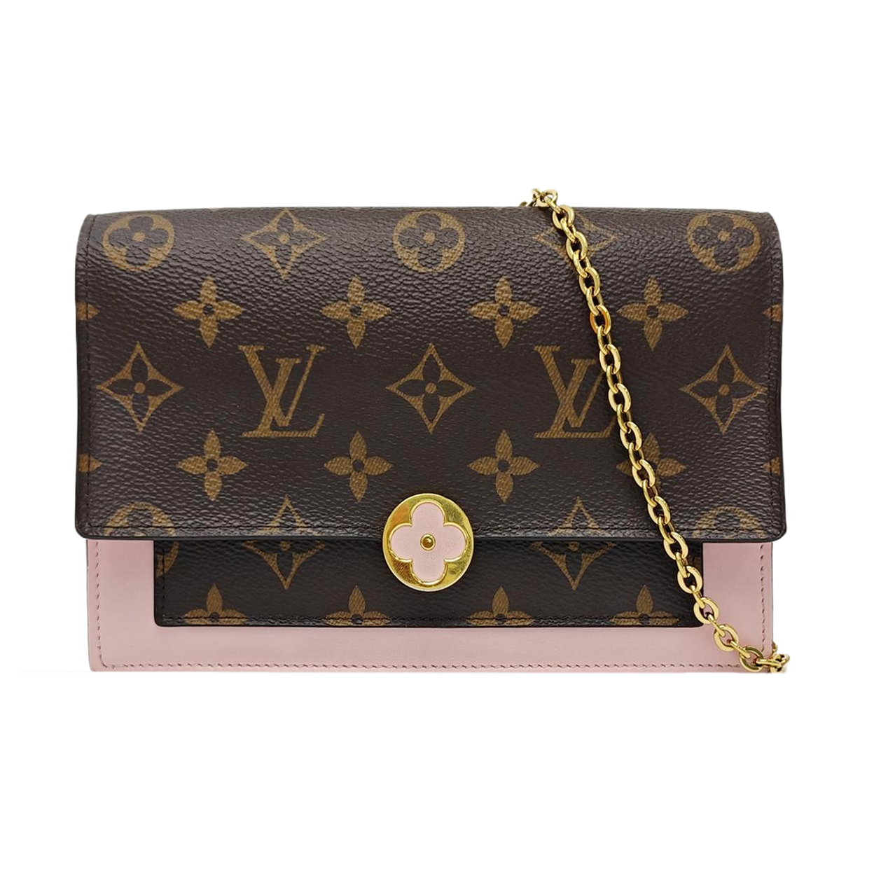 FLORE Monogram Coated Canvas Brown