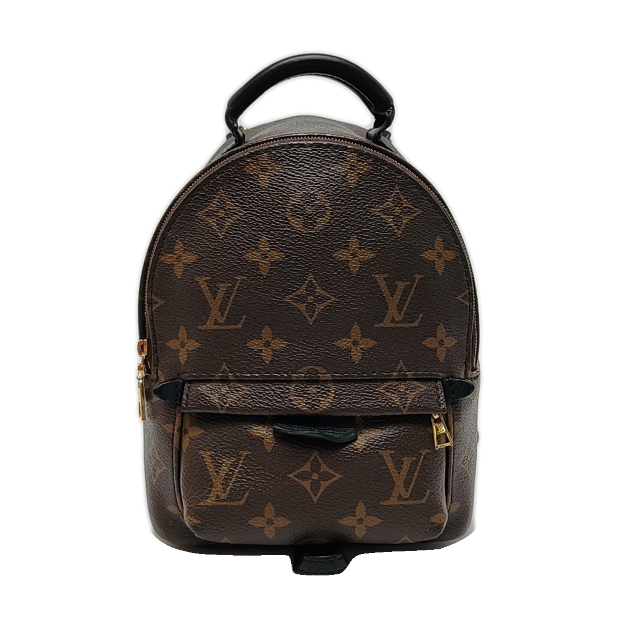 PALM SPRINGS Mini Monogram Coated Canvas Brown