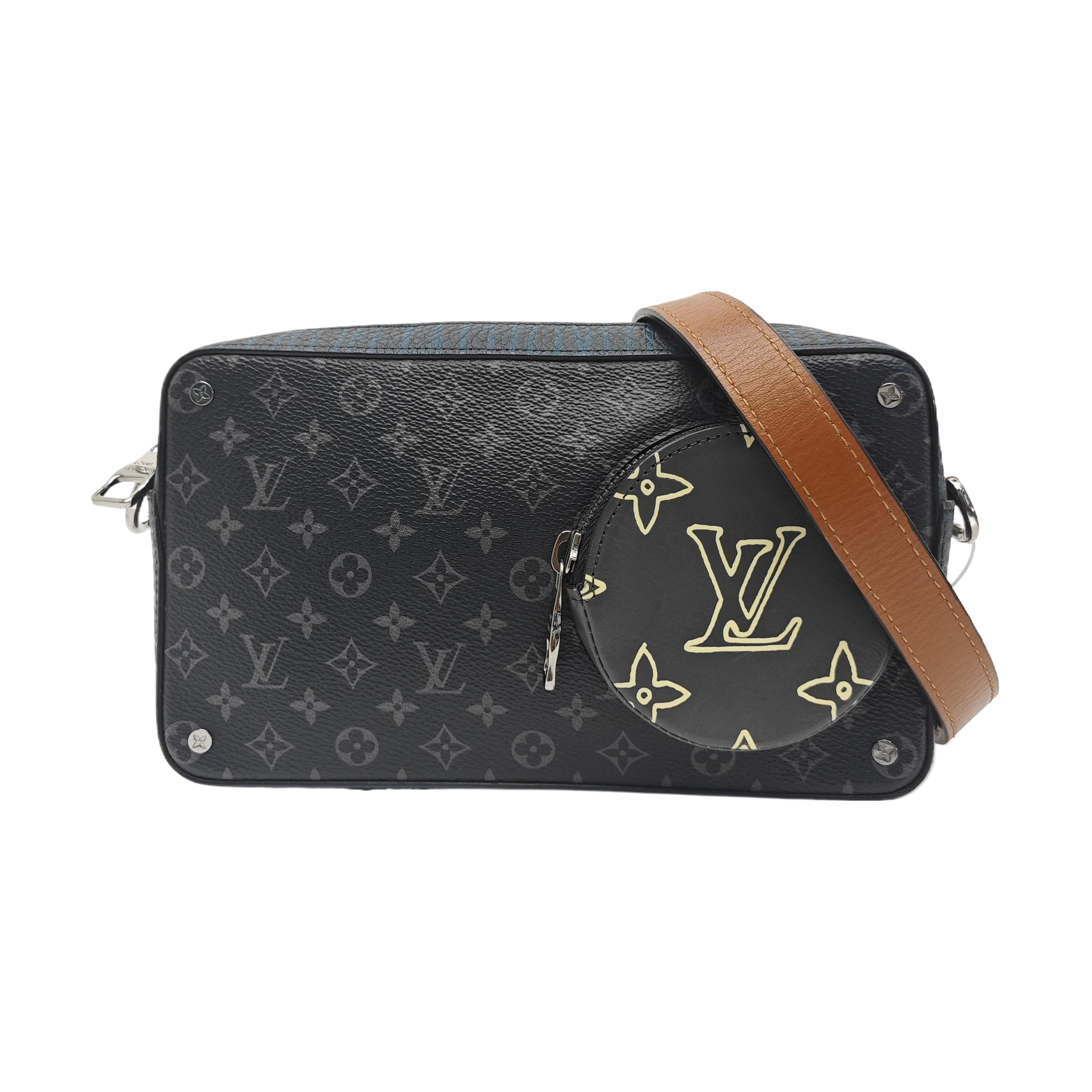 VOLGA Monogram Coated Canvas Gray