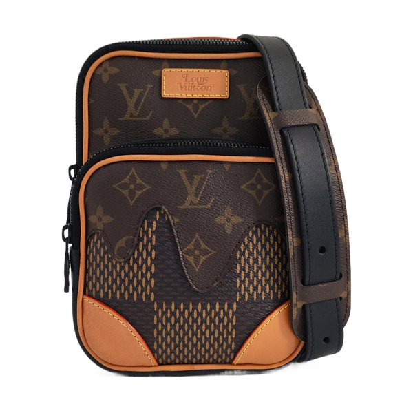 AMAZON Damier Ebene Coated Canvas Brown