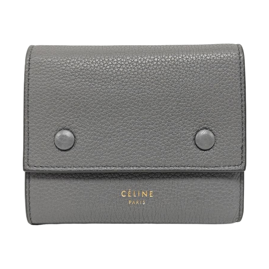 BIKER Calfskin Gray Wallet