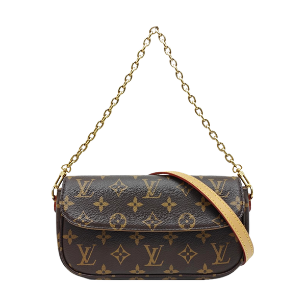 IVY Monogram Coated Canvas Brown
