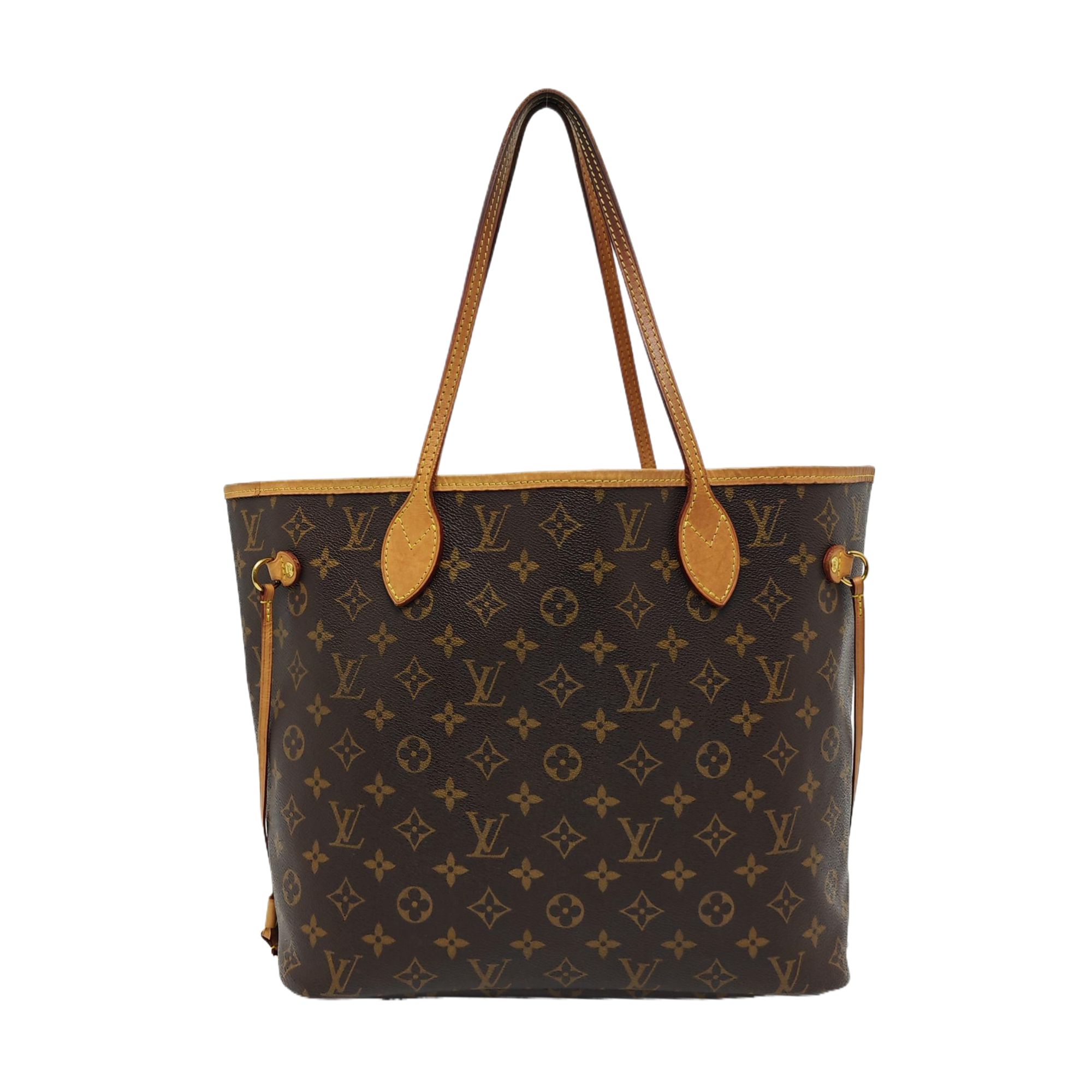 NEVERFULL MM Monogram Coated Canvas Brown