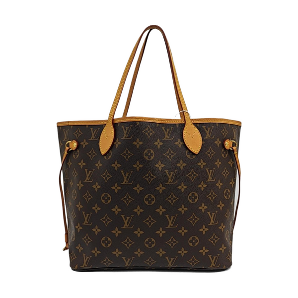 NEVERFULL MM Monogram Coated Canvas Brown