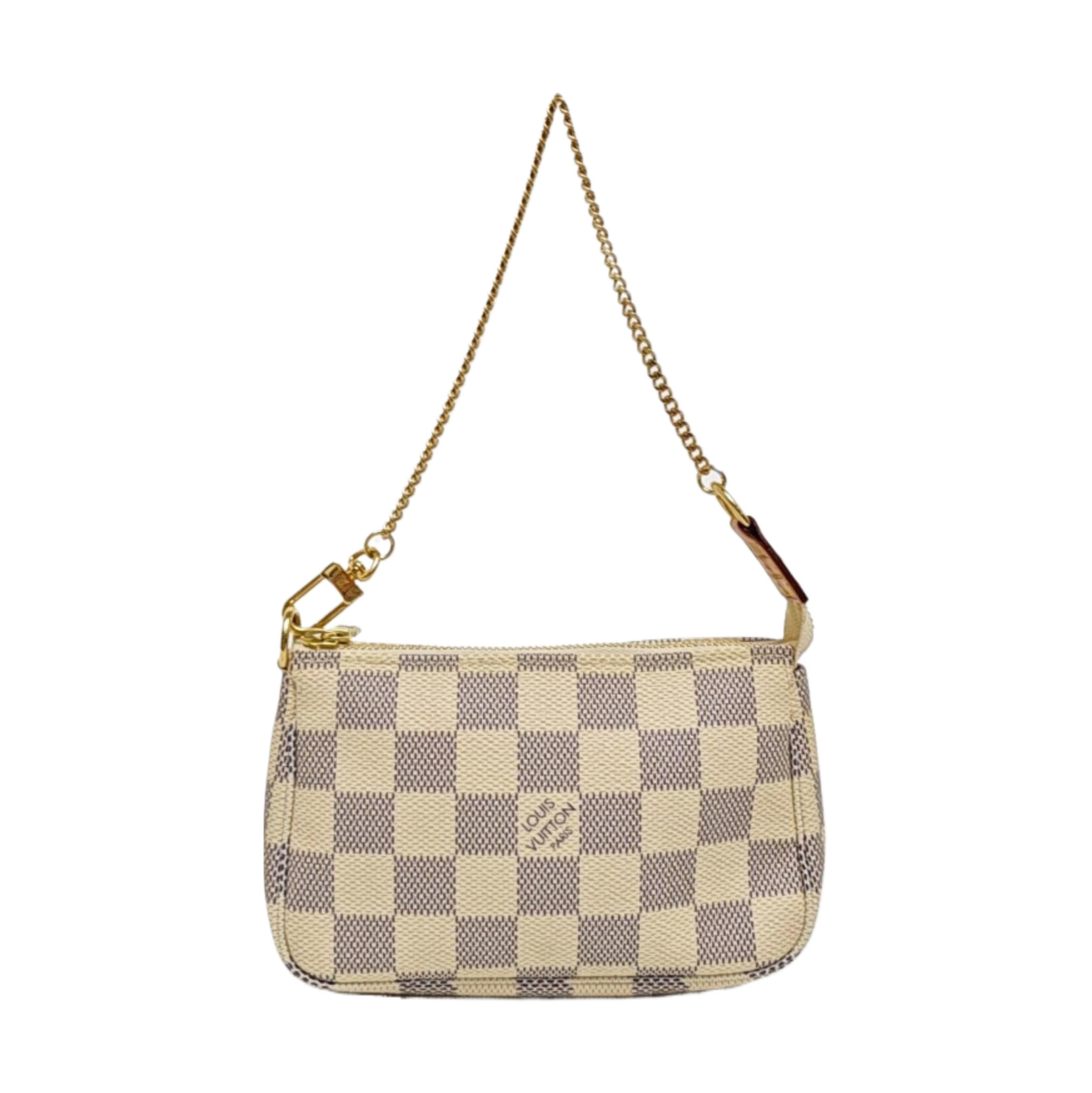 ACCESSOIRES Mini Damier Azur Coated Canvas White