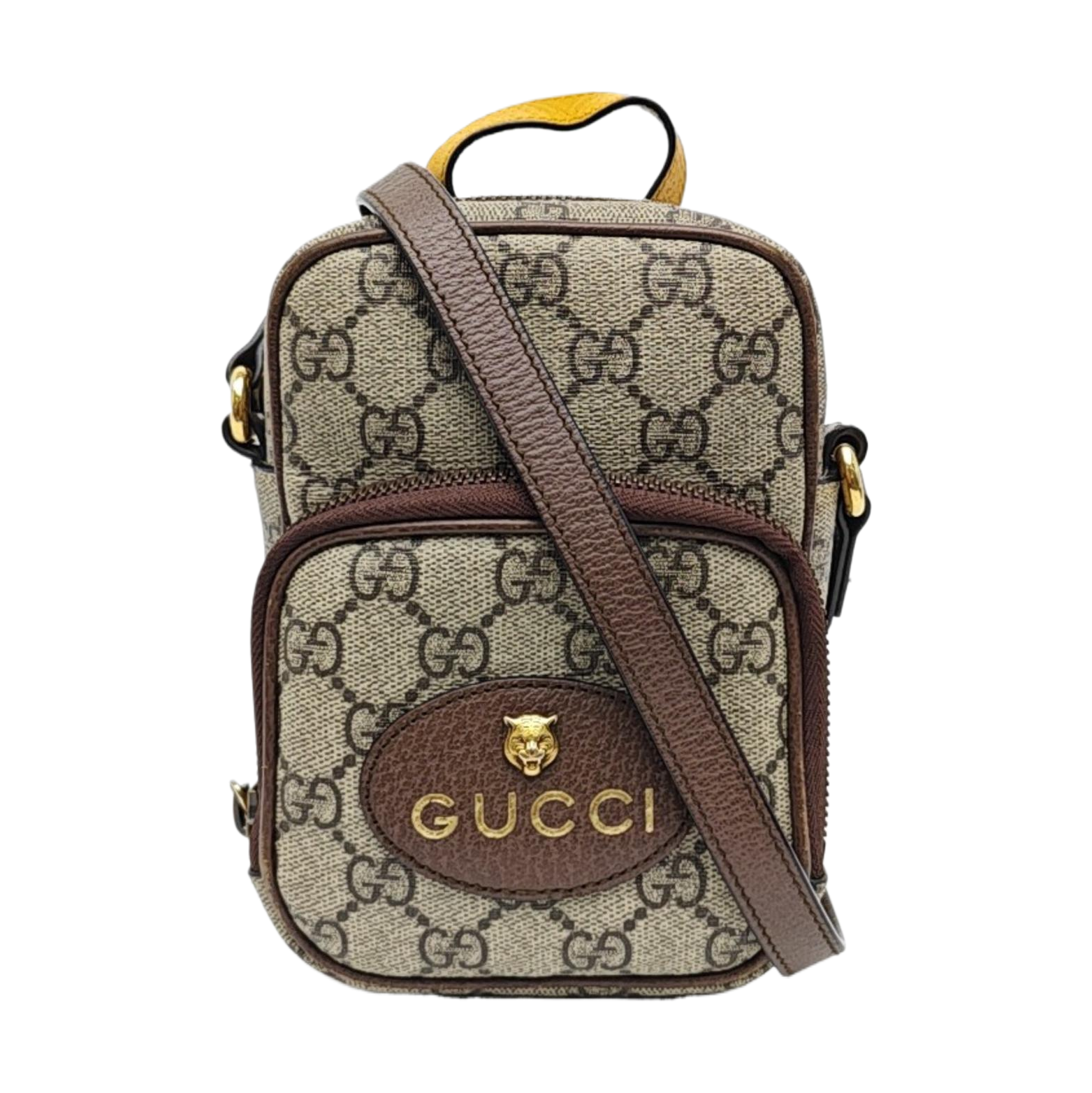 Neo Vintage Mini Monogram Coated Canvas Brown