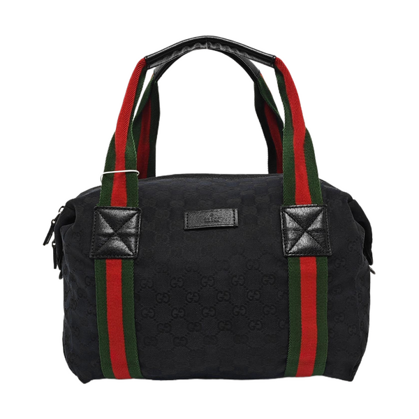 Monogram Canvas Top Handle Bag Black