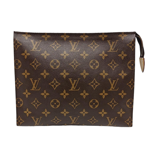 TOILET POCKET 26 Monogram Coated Canvas Brown