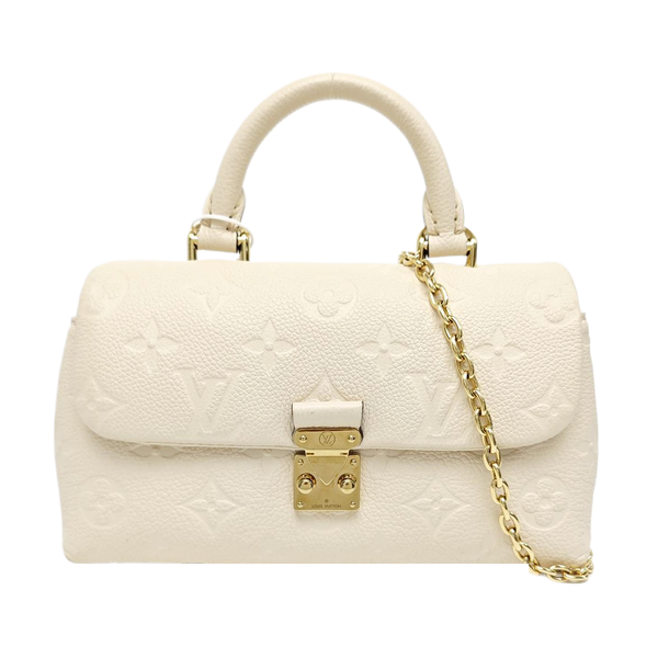NANO MADELEINE Nano Monogram Calfskin Beige