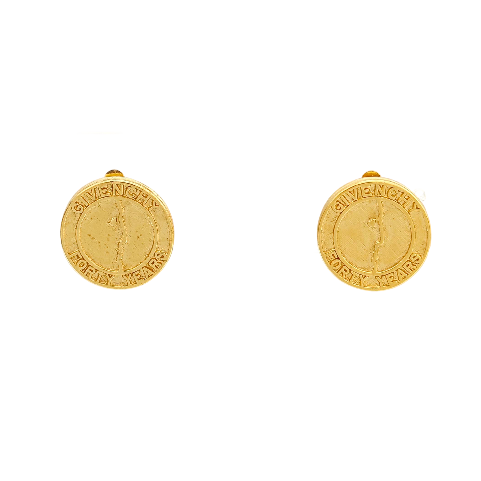 Metal Gold Clip On Earrings