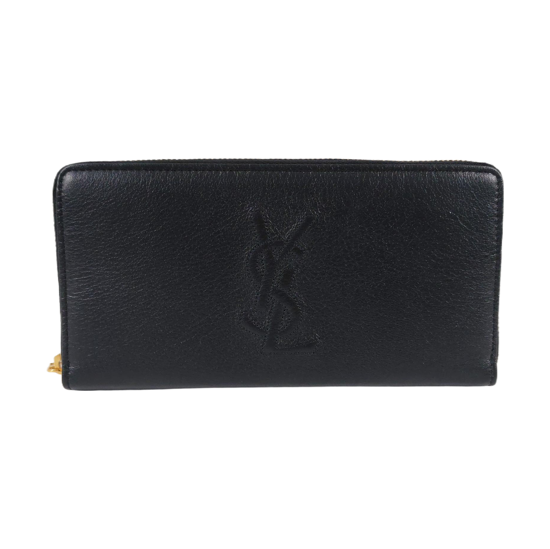 BELLE JOUR Calfskin Black Wallet