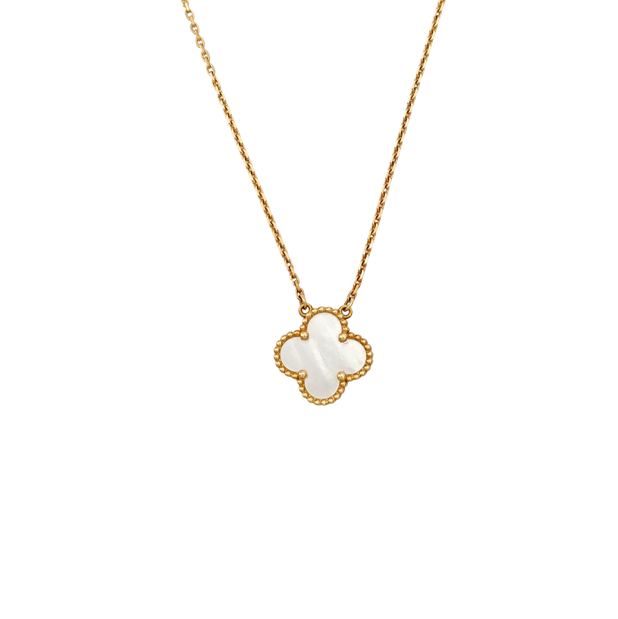 Vintage Alhambra 18k Gold Necklace