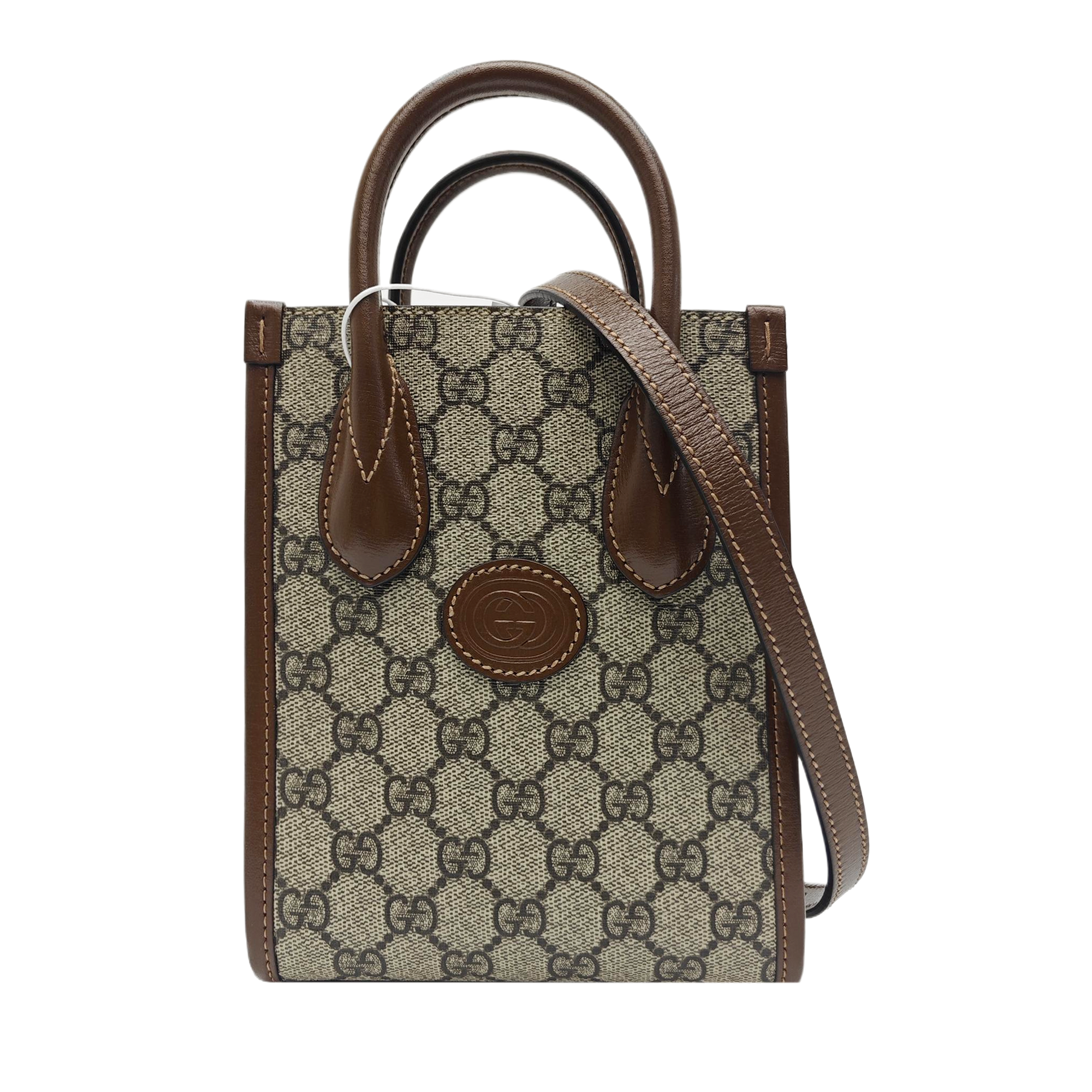 Retro Mini Monogram Coated Canvas Beige