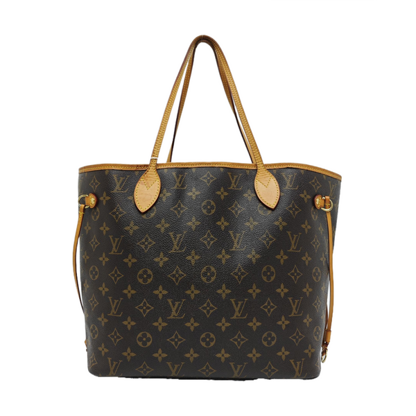 NEVERFULL MM Monogram Coated Canvas Brown