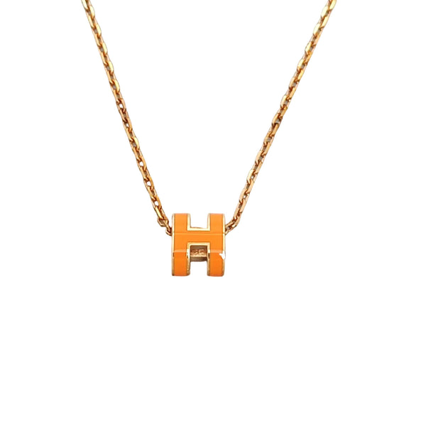 Pop H Metal Gold Necklace