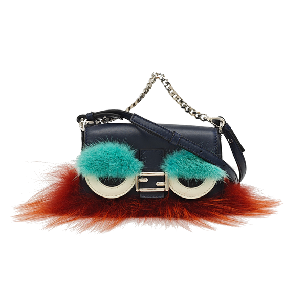 Baguette Micro Calfskin Blue